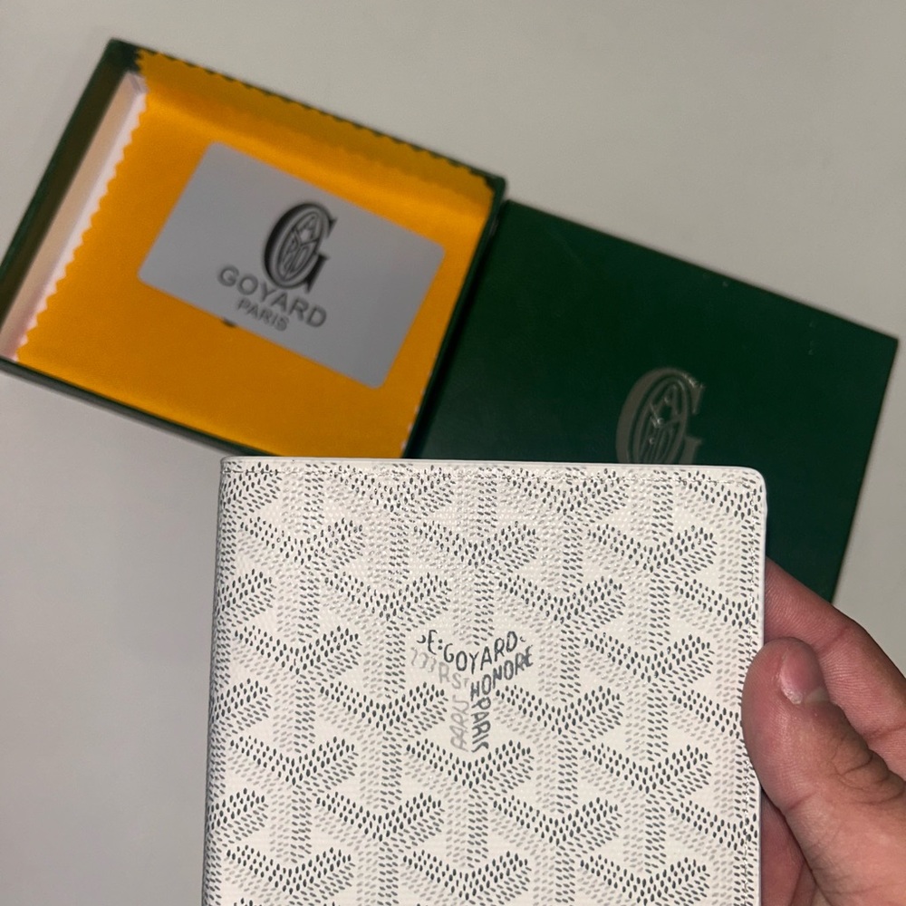 Goyard White Patterned Men's Wallet